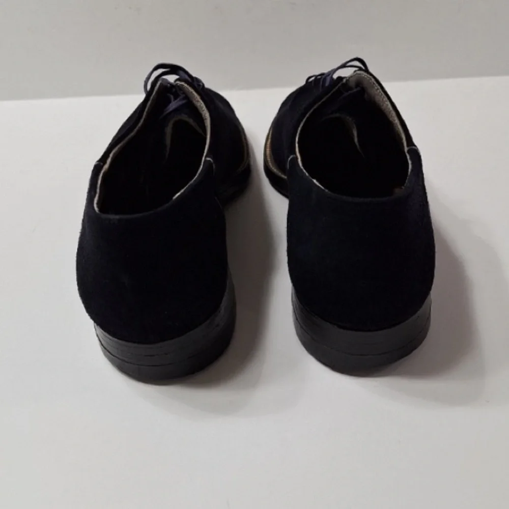 British Walkers Men’s Black Suede Oxford Dress Shoes Size 12 AA (Narrow)